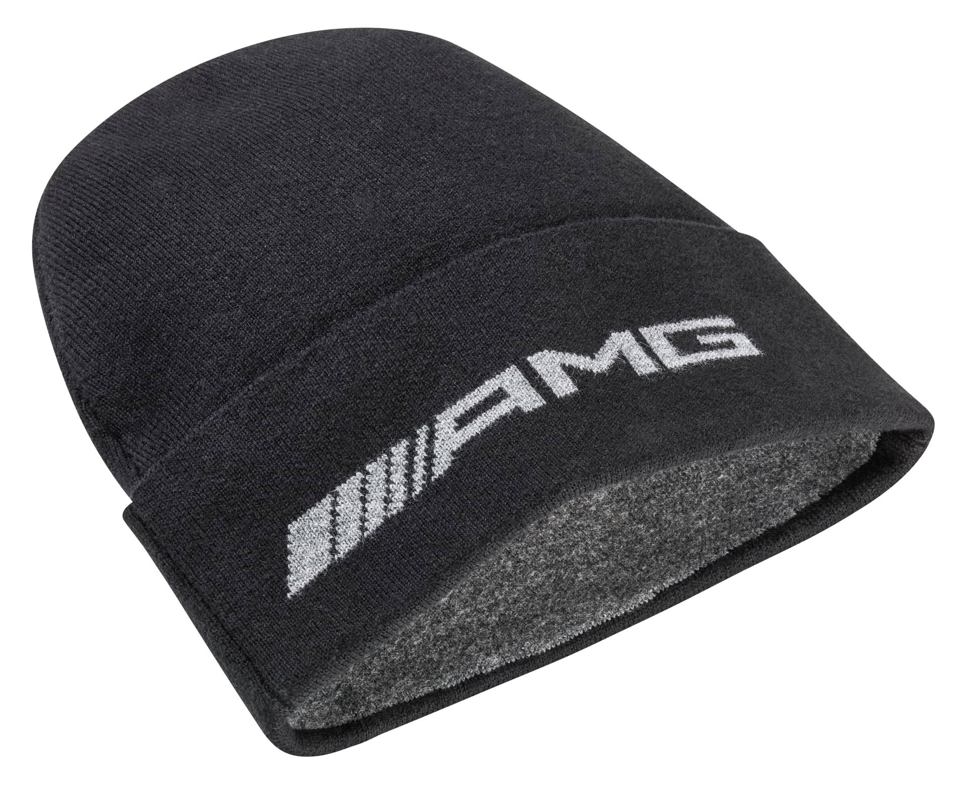 Mercedes-Benz AMG Strickmütze, Unisex schwarz Baumwolle Bio Merinowolle Polyamid