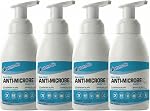 atoms-Bio Alcohol-Free Foaming Hand Sanitizer 550 mL (Pack of 4) – Hypoallergenic & Fragrance-Free– Foaming Pump Bottles – Safe for Kids & Sensitive Skin, Made in Canada, Health Canada approved (DIN 02502178)