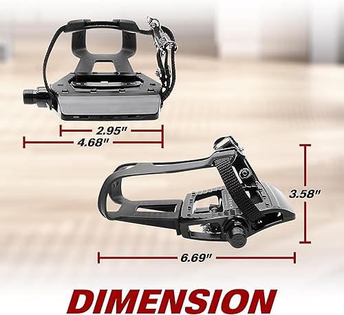 Miniatura 5 de BV Shimano SPDLook Delta - Pedales de bicicleta compatibles con 916 pulgadas con clips para los dedos del pie, pedales de pelotón para zapatos