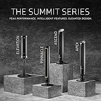 Vista 8 de Lasko Elevation Adjustable Tower Fan 42”-54”, Pedestal Fan, 31 ft/s Airflow, Quiet 28 dB, 90° Oscillation, 12h Timer, Remote, Black, EST100