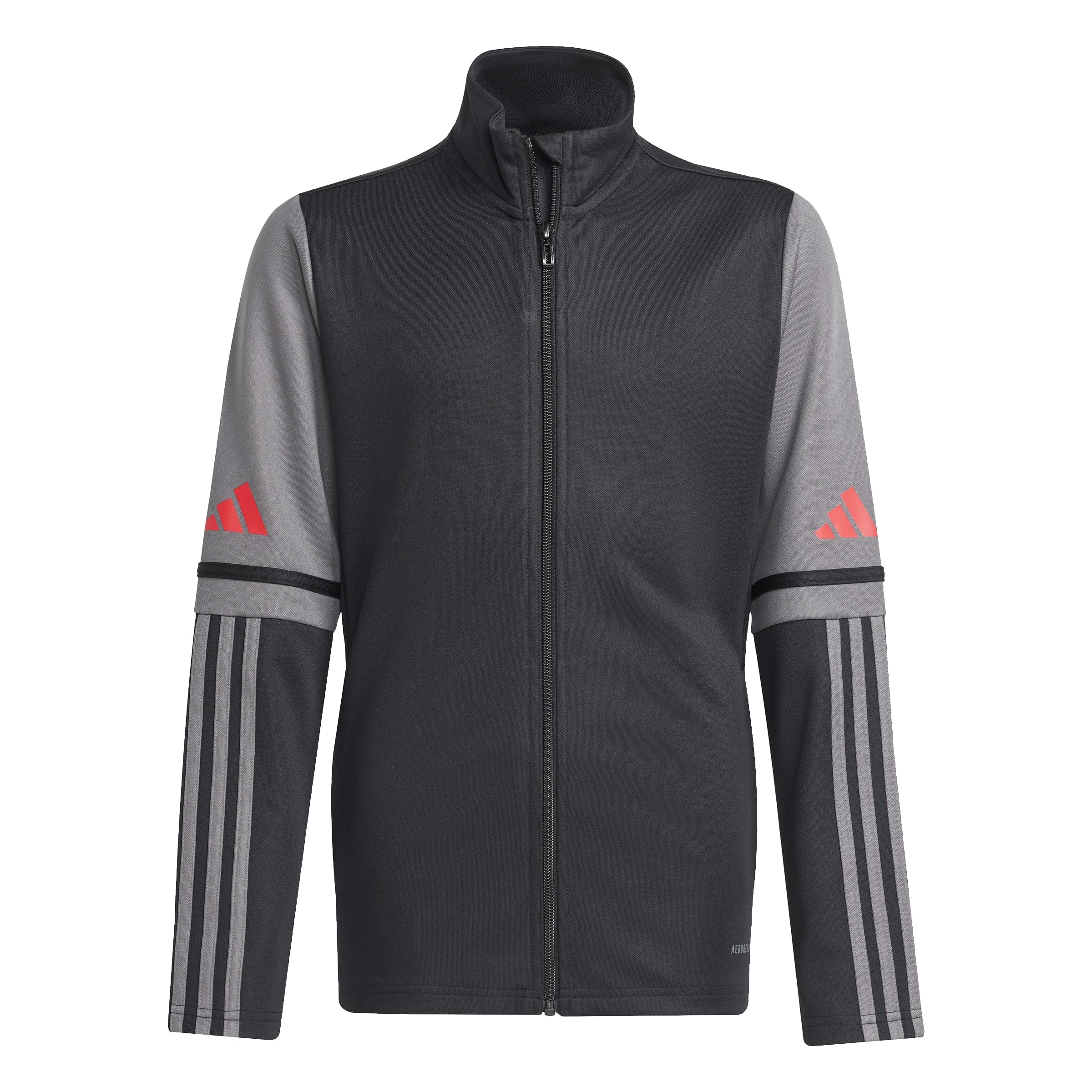 adidas Unisex Kids Squadra25 Training Kids Sweatshirt, black/team grey four/pure ruby, 11-12 Years