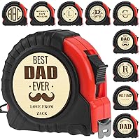 Vista 12 de Cinta métrica personalizada grabada para papá, 10 pies, nombre personalizado, foto, regalos para el día del padre, abuelo, hombres, herramienta