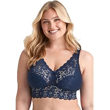 Miss Mary of Sweden Lace Dreams Non-Wired Longline Bra Recycled Stretch Lace, Extra Support & Comfort