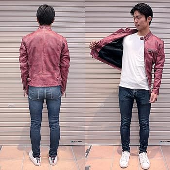 Amazon | [皮の但馬屋] Mo-LAWS ライダースジャケット メンズ 本革