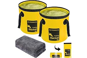 AUTODECO 5 Gallon Collapsible Rock Bucket for Outdoor Adventures