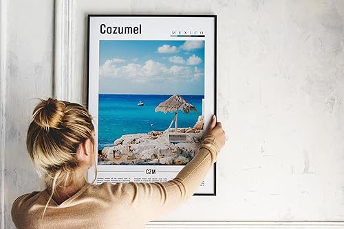 Miniatura 4 de Póster Cozumel, impresión Cozumel, arte de pared Cozumel, destino de viaje, póster