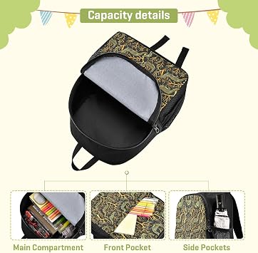 senya Little Kids Backpack Toddler School Elementary Bag Boys Girls S Crocodile Gold
