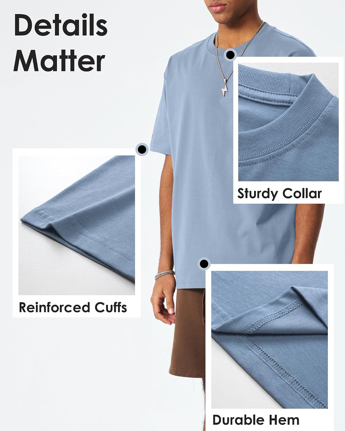 Men's Cotton T-Shirt Short Sleeve Crew Neck Soft Plain Tee for Men Casual Daily Wear Tshirts S-3XL