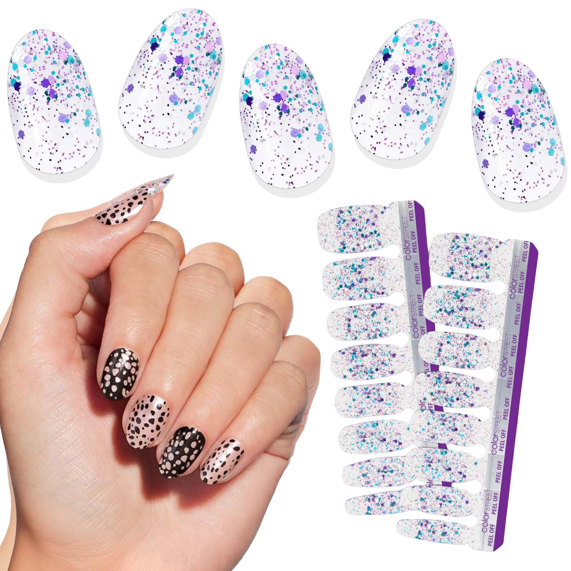 Color Street Curtain Call Glitter Dip Nail Strips