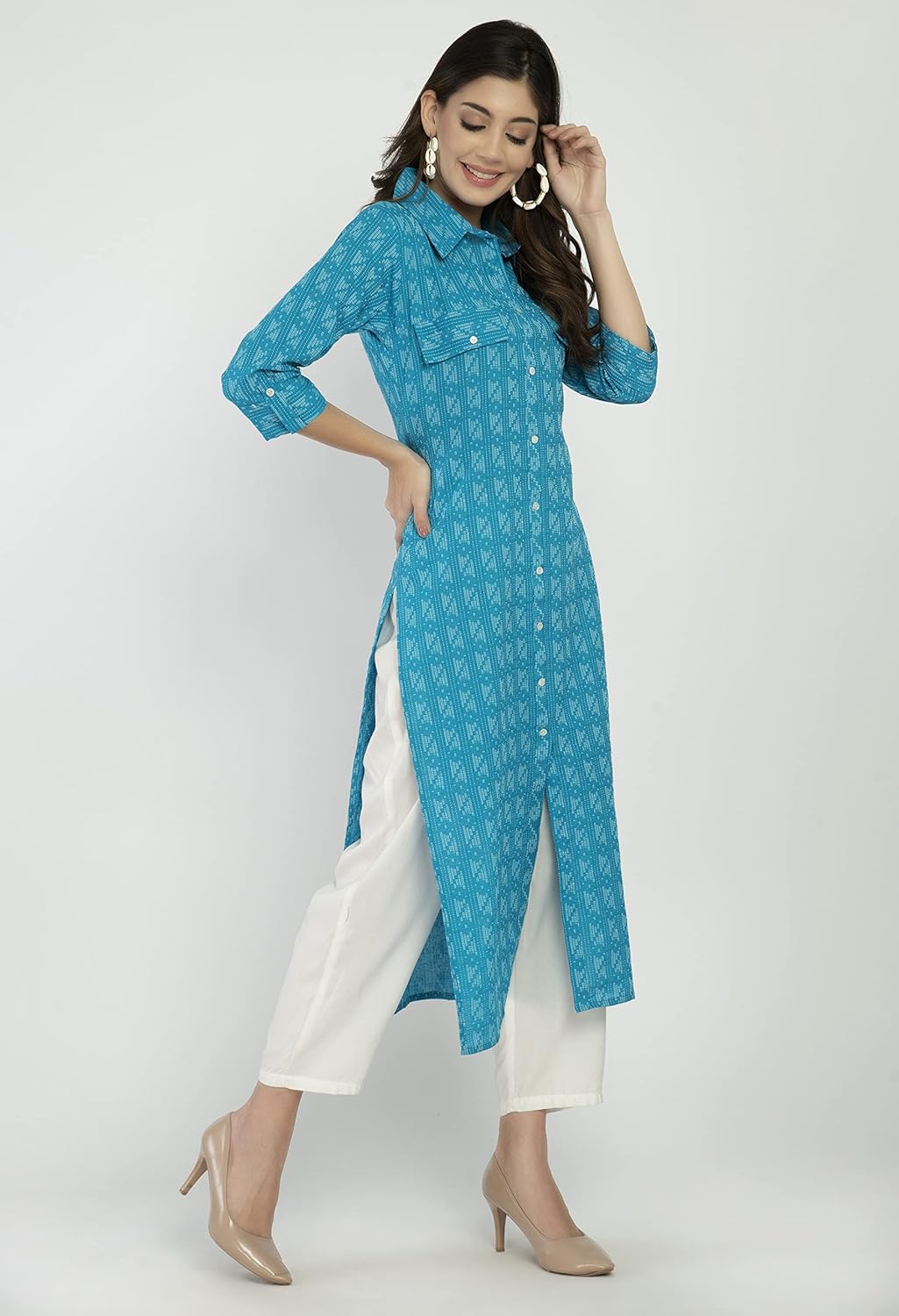 AnjuShree Choice Women Indian Kurtis for women | ORDER 1 SIZE BIGGER - Image 3