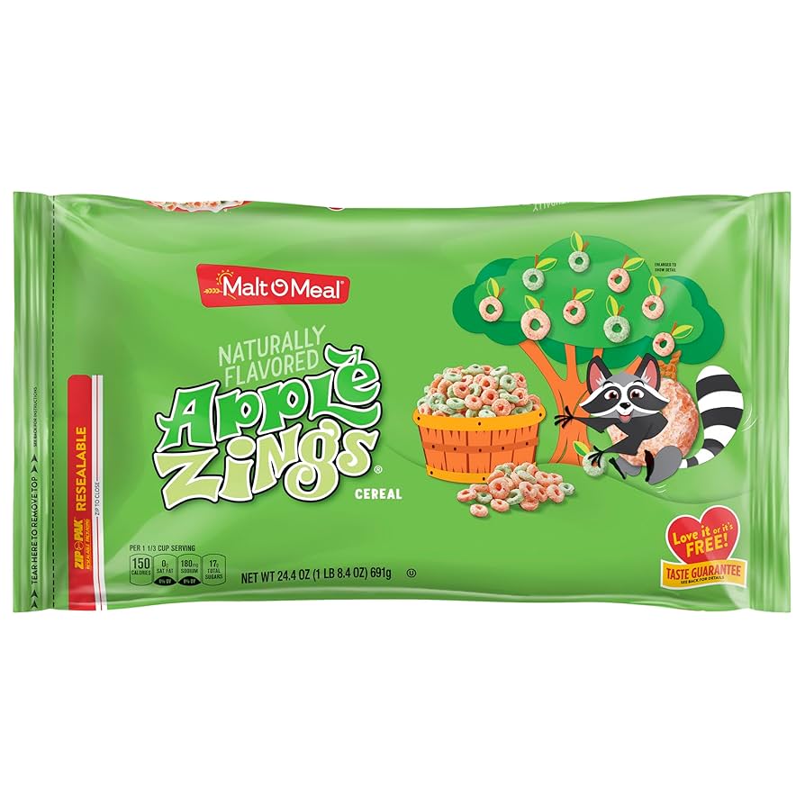 Amazon.com: Malt-O-Meal Apple Zings Breakfast Cereal, Apple