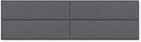 Vista 271 de Jaxx Panelist - Cabecero acolchado moderno, juego de 4 paneles para montar en la pared (cada uno de 11.25 x 38 pulgadas), tamaño King