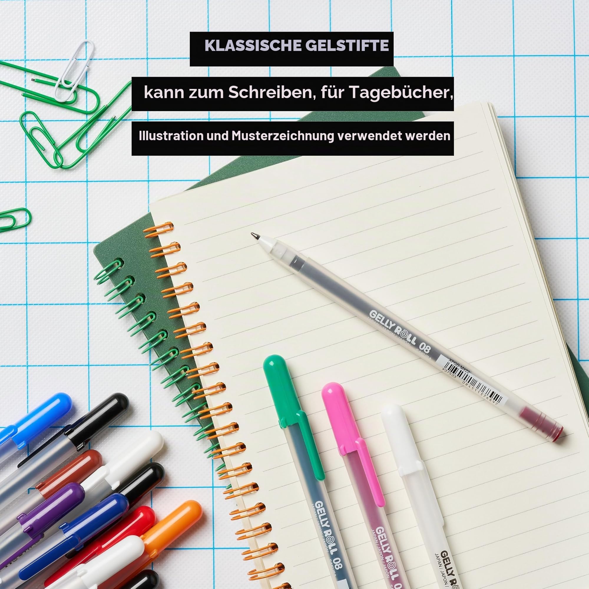 SAKURA Gelly Roll-Gelstifte, Geschenkset, Tintenstift-Set, Kunst- und DIY-Projekte, verschiedene Punktgrößen, sortierte farbige Tinte mit Spezialeffekten, 74