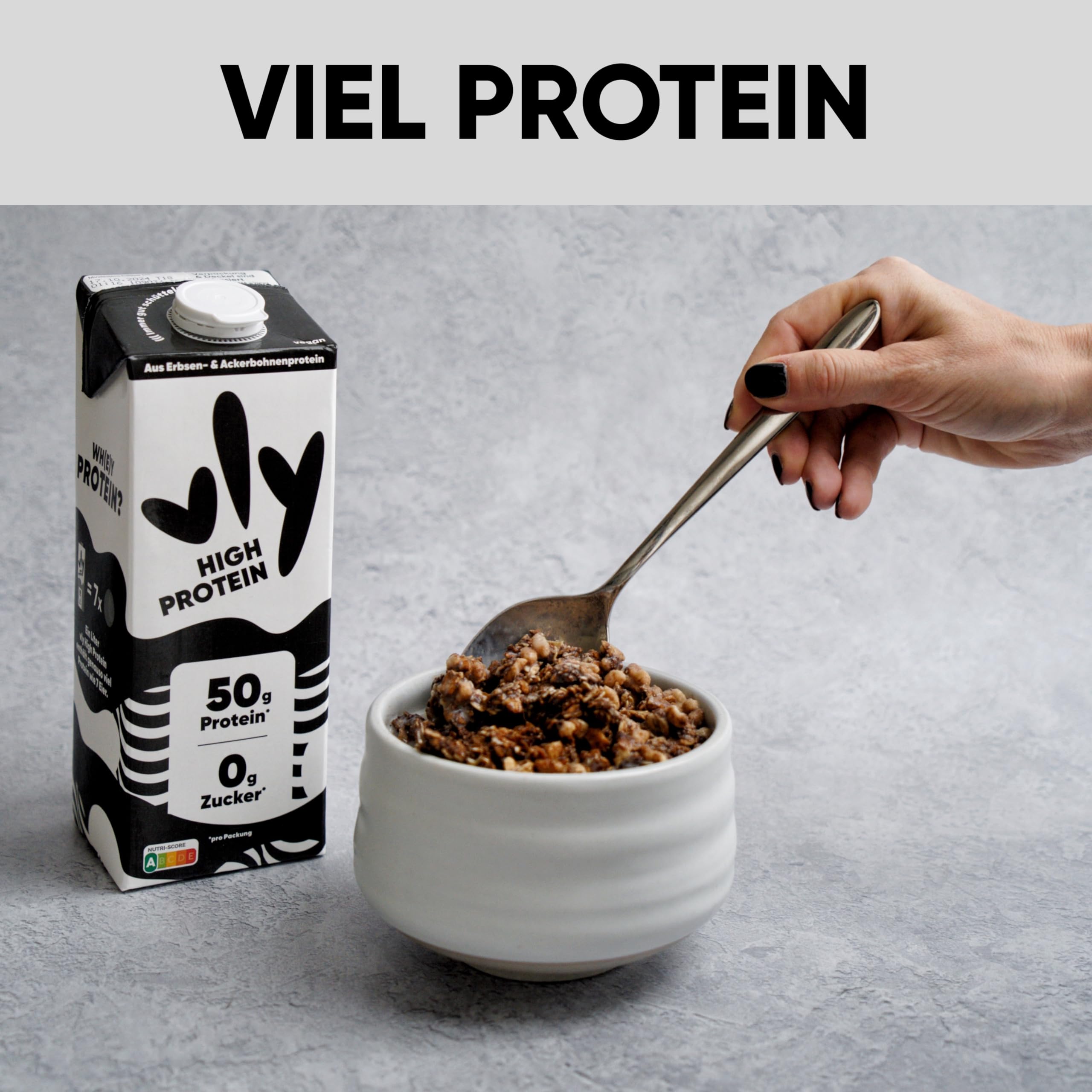 vly - Die köstlich cremige Milchalternative aus Erbsenprotein + Kalzium | PROBIERPAKET Vegane Milchalternative Kaffee Müsli Shakes | Viel Eiweiß, wenig Zucker, Erbsenproteingetränk Pea Protein-Drink