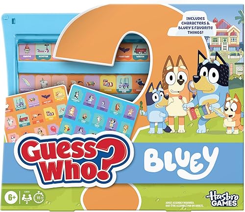 Hasbro Gaming Juego de edición Bluey | Personajes y objetos Bluey | Divertidos juegos de mesa para niños para familias | 2 jugadores | 15 minutos |