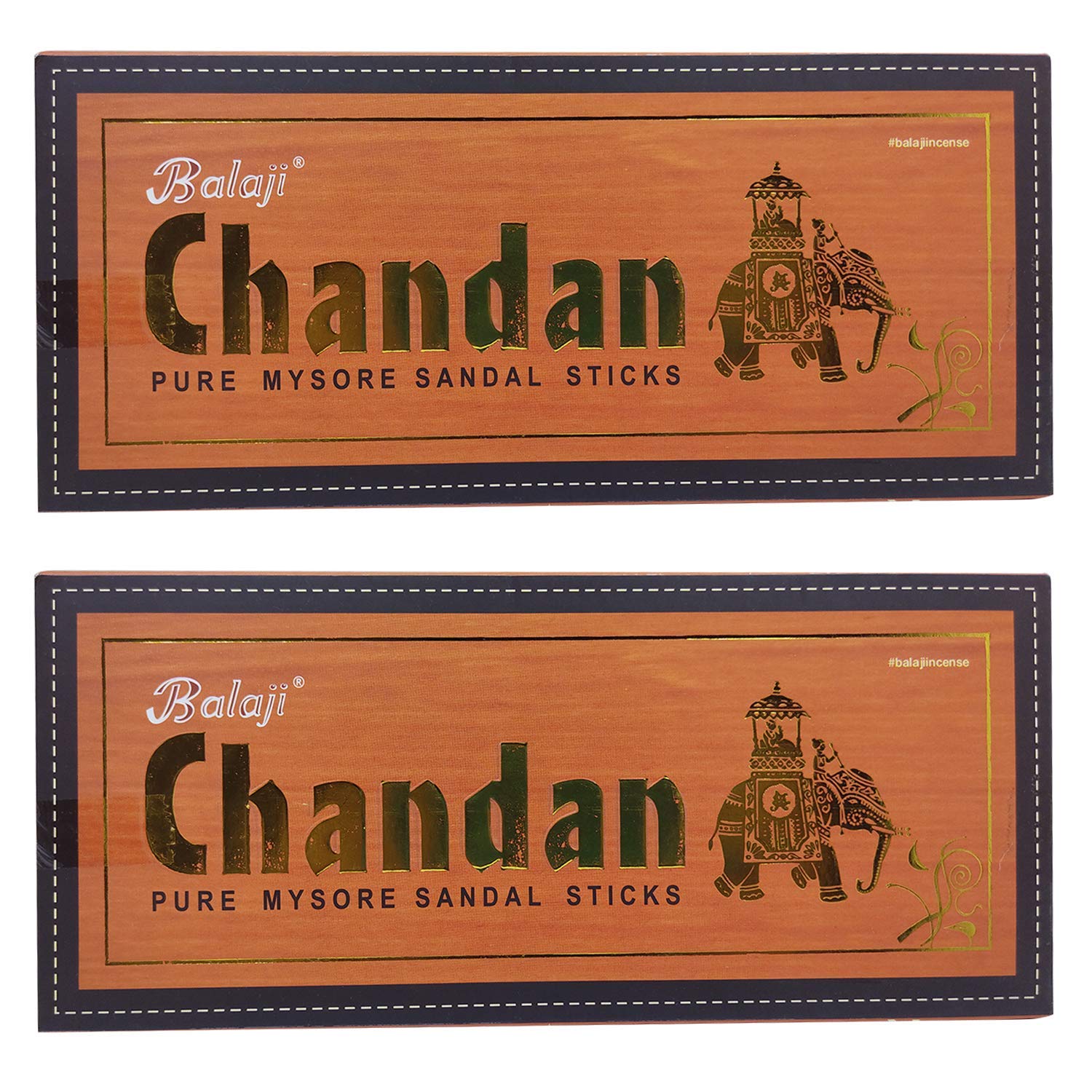Balaji Chandan Pure Natural Agarbatti Stick for Premium Pure Chandan Fragrance Incense Sticks - 25 Sticks Pack of 2 Box (25 Stick X 2 Box =50 Sticks) 2 Box Chandan (B097DXKM5G) Amazon Price History, Amazon Price Tracker