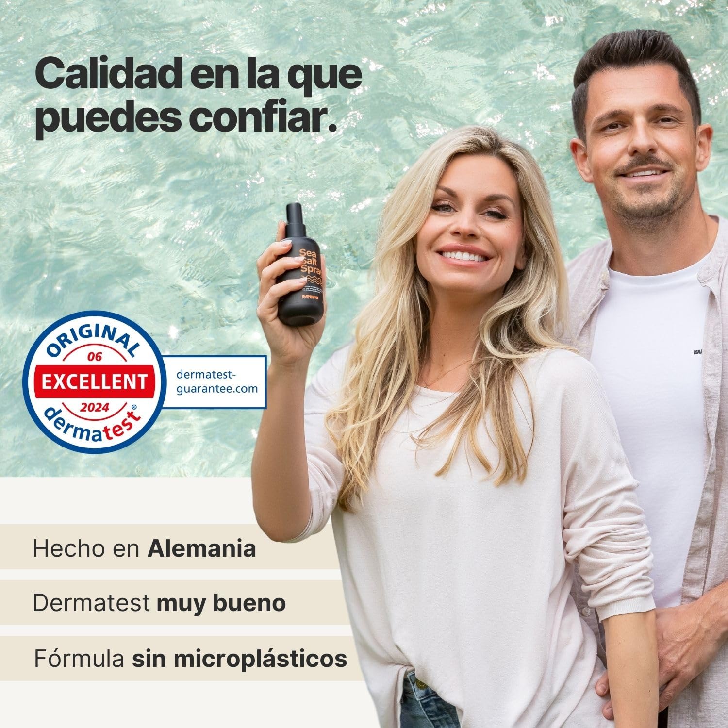 IMPERIO Sea Salt Spray - 250ml Spray Sal Marina Pelo para Más Volumen Y Textura Estable - Perfectas Ondas Surferas, Más Volumen y Agarre con Poder del Mar - Fragancia Unisex