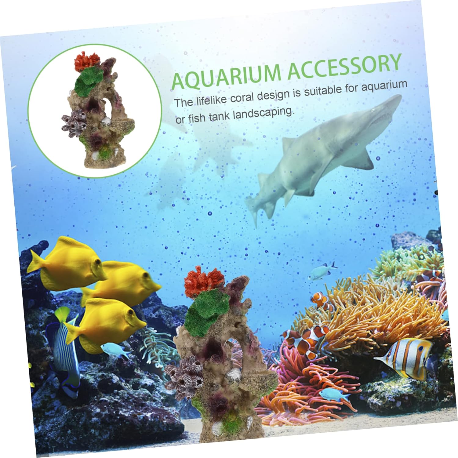Housoutil 5pcs Vivid Aquarium Ornaments Wear-Resistant Fish Tank Decor Delicate Coral Decor Set Your Fish Tank