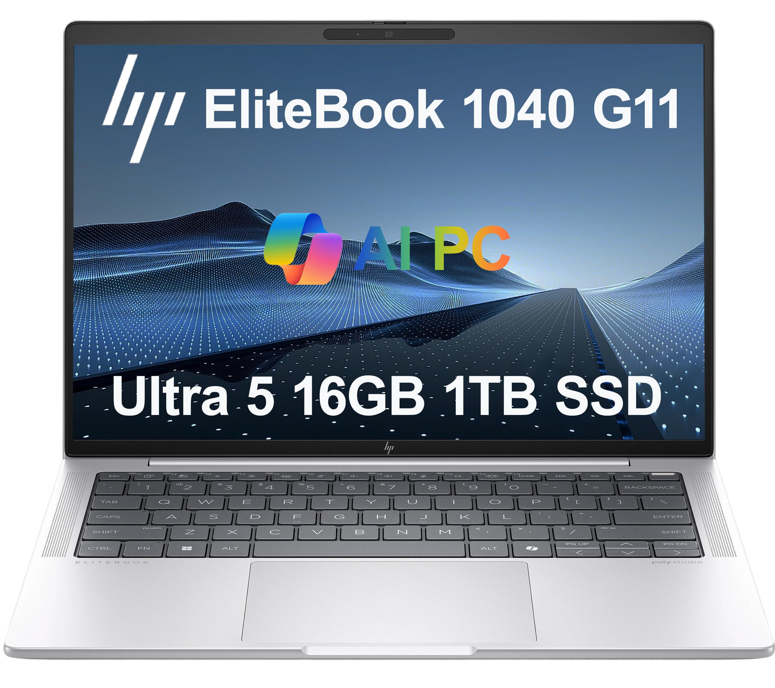 HP EliteBook 1040 G11 Business Laptop (14" FHD+, Intel 16-Core Ultra 5 125H (> i7-1360P), 16GB DDR5 RAM, 1TB SSD), 2x Thunderbolt 4, Backlit KB,