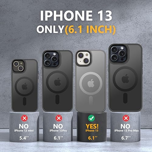 Vista 1096 de MOCCA - Funda magnética resistente para iPhone 11 de 6.1 pulgadas, compatible con MagSafe, protector de pantalla de vidrio + protector de lente