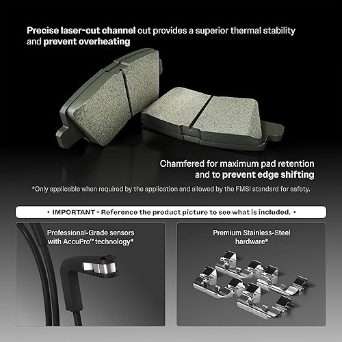 Miniatura 8 de Kit de pastillas de freno semimetálicas delanteras y traseras para Hyundai Elantra Kia Niro Ioniq KPF-100289