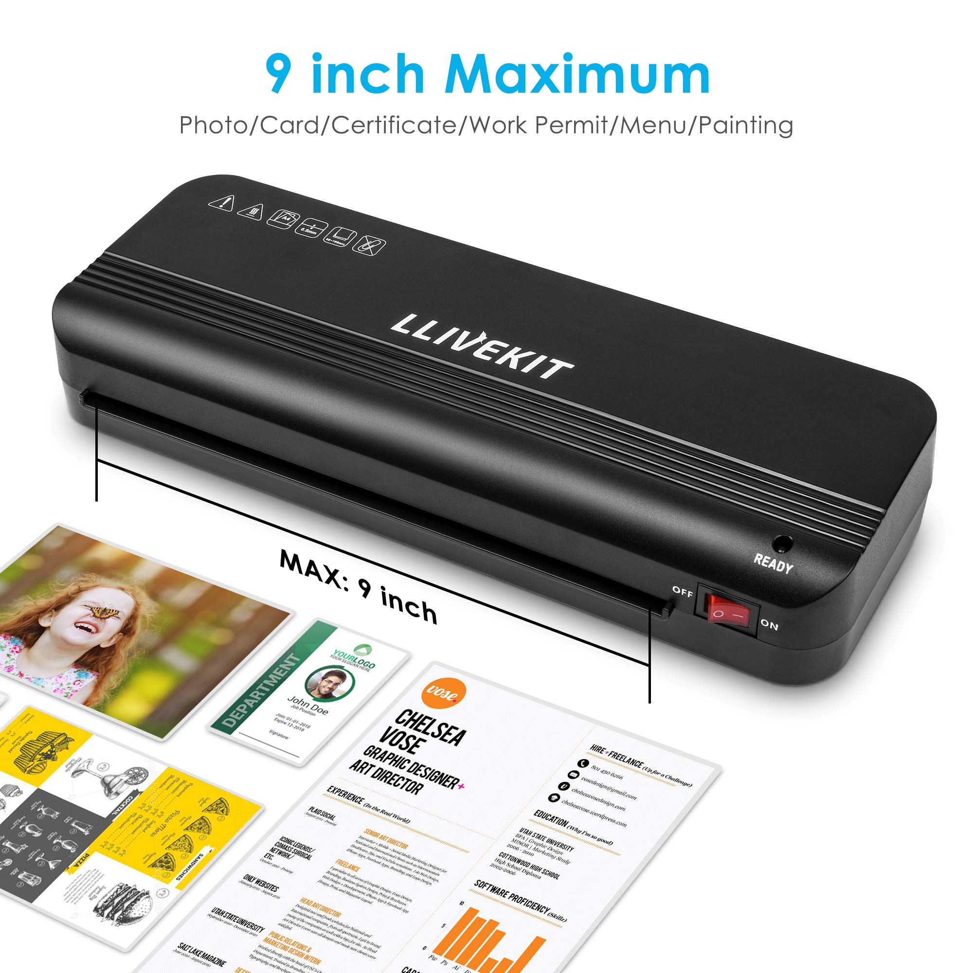 Buy LLIVEKIT Laminator Set, 4 in 1 A4, A5, A6 Thermal Laminator Machine