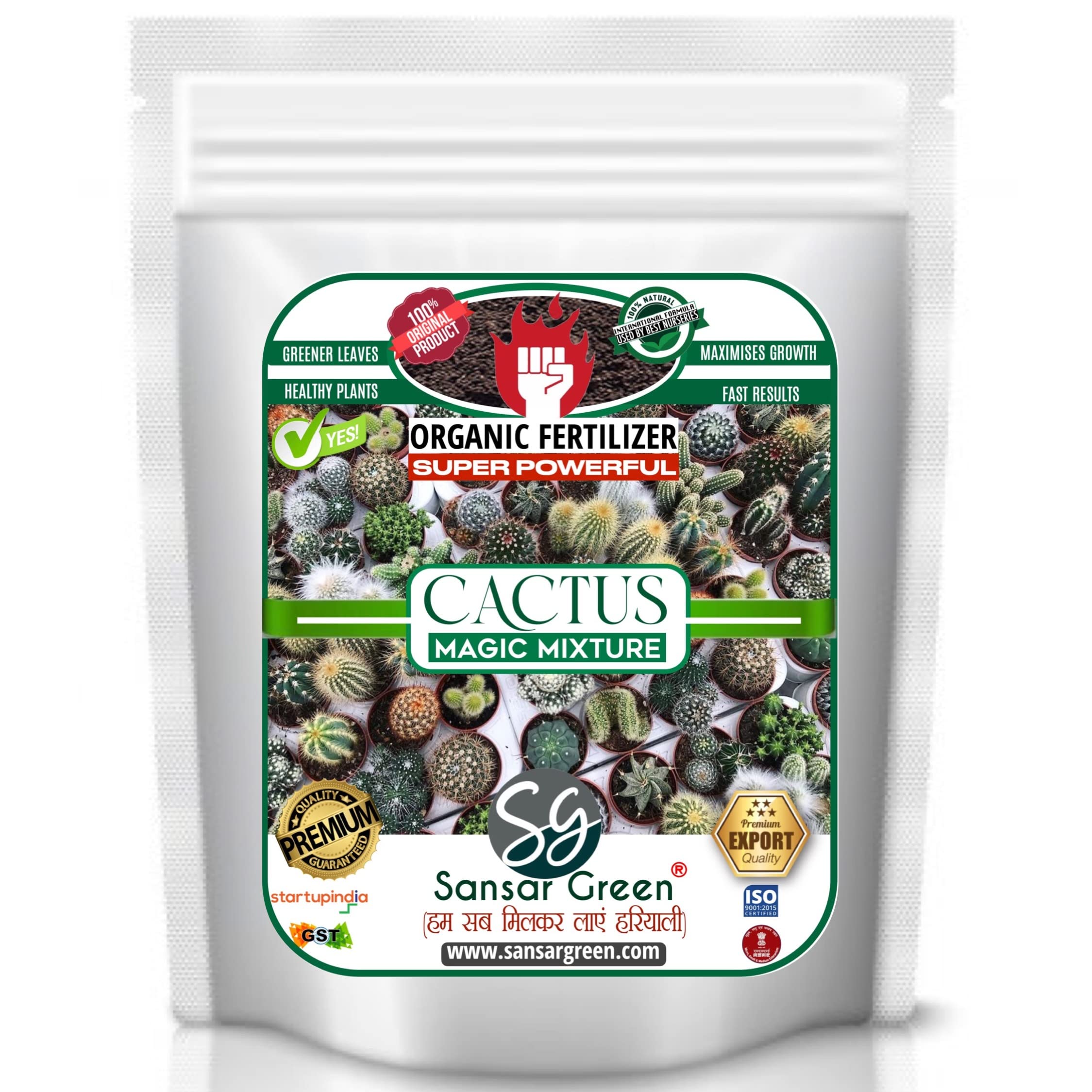 Sansar Green® Cactus Magic Mixture, Essential Super Powerful Organic Fertilizer for Cactus Plants with ++ Flower Booster and Active Micro Organism (900 gm) (B09BFWR91F) Amazon Price History, Amazon Price Tracker