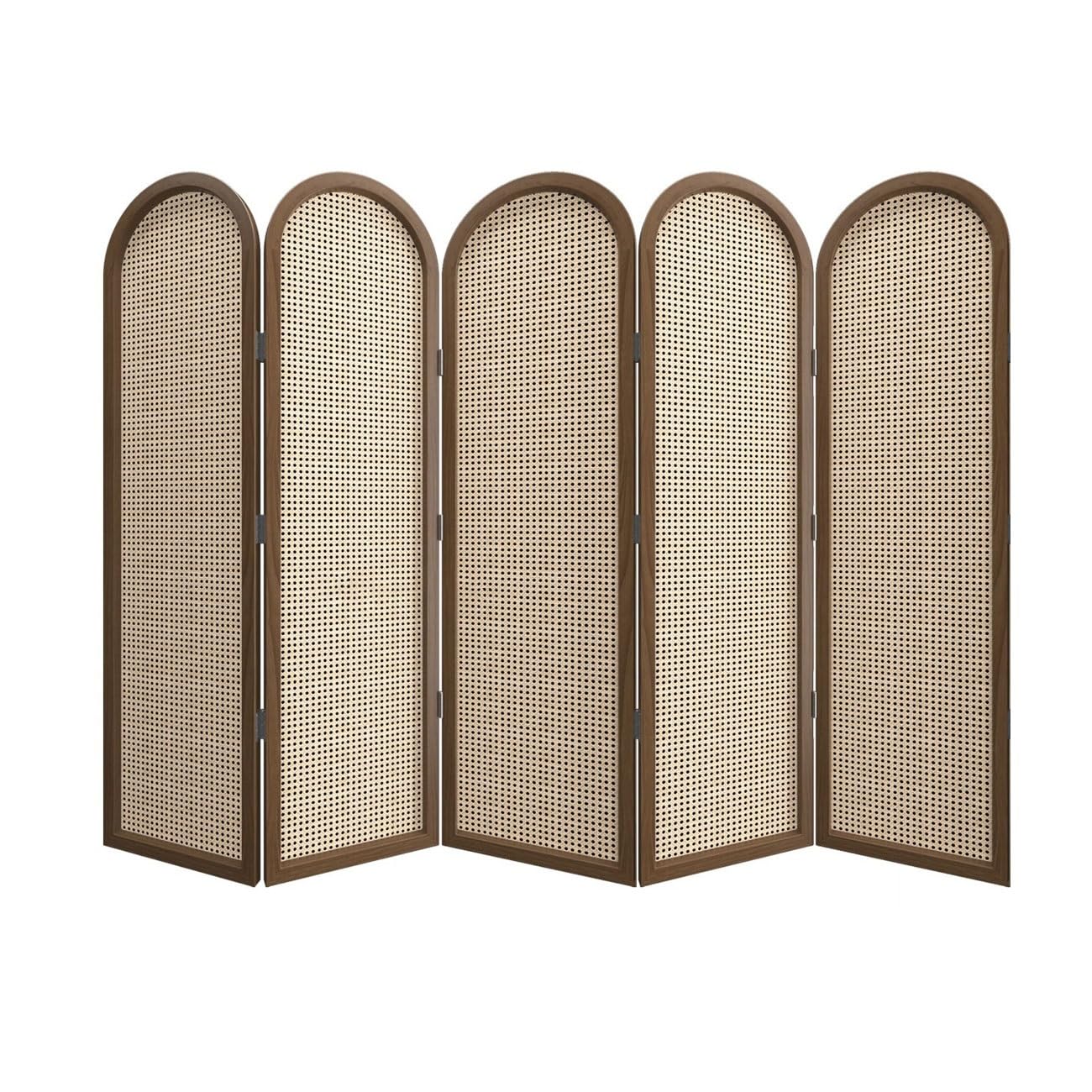 Privacy Screen Rattan Screen Folding Mobile Living Room Partition Shield Home Tea Entrance Simple Room Divider