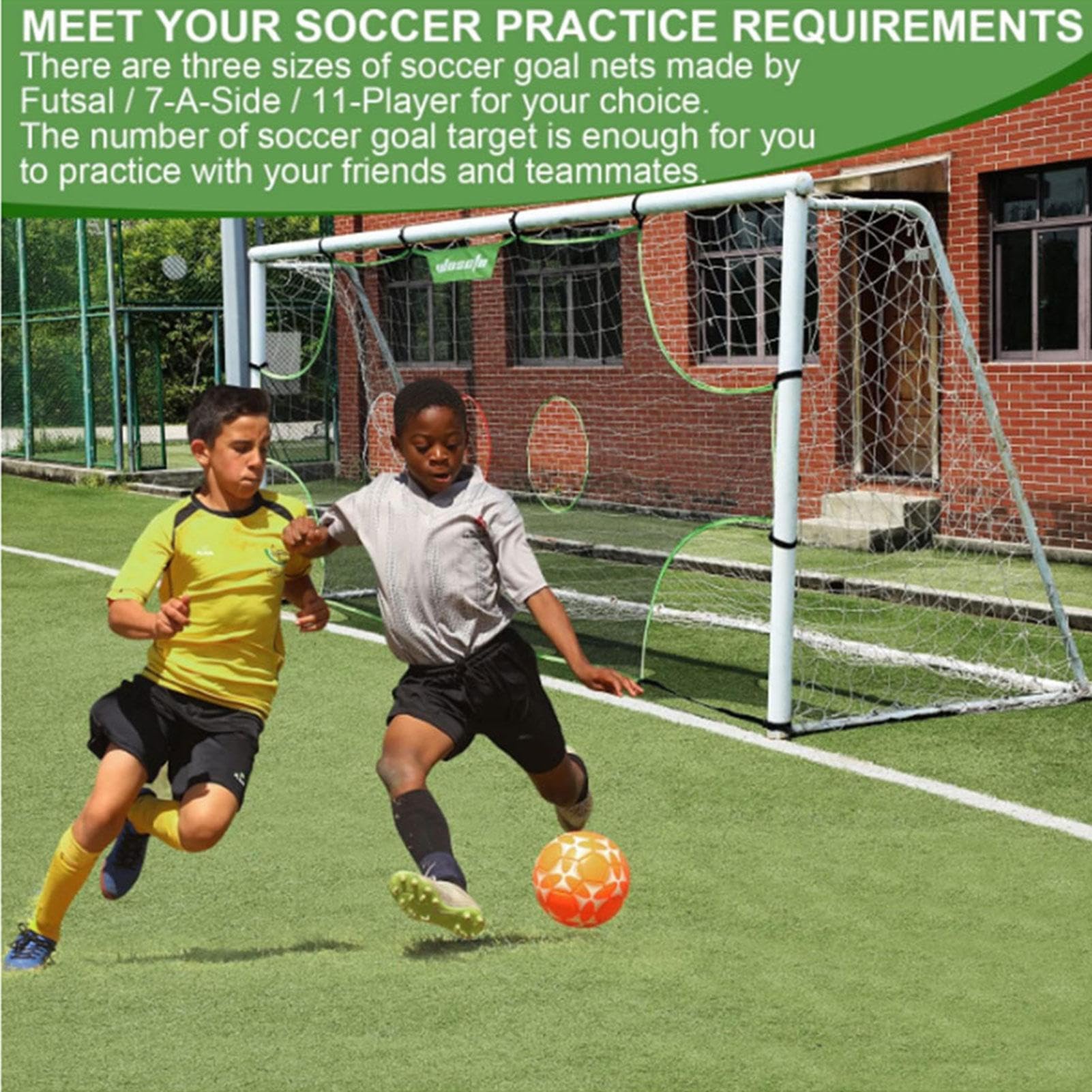 Fußballtor, Multisport-Zielnetz, Hilfsmittel Und Ausrüstung Für Übungen, Fußballschuss, Techniktraining, Für Kinder, Teenager Und Alle Altersgruppen