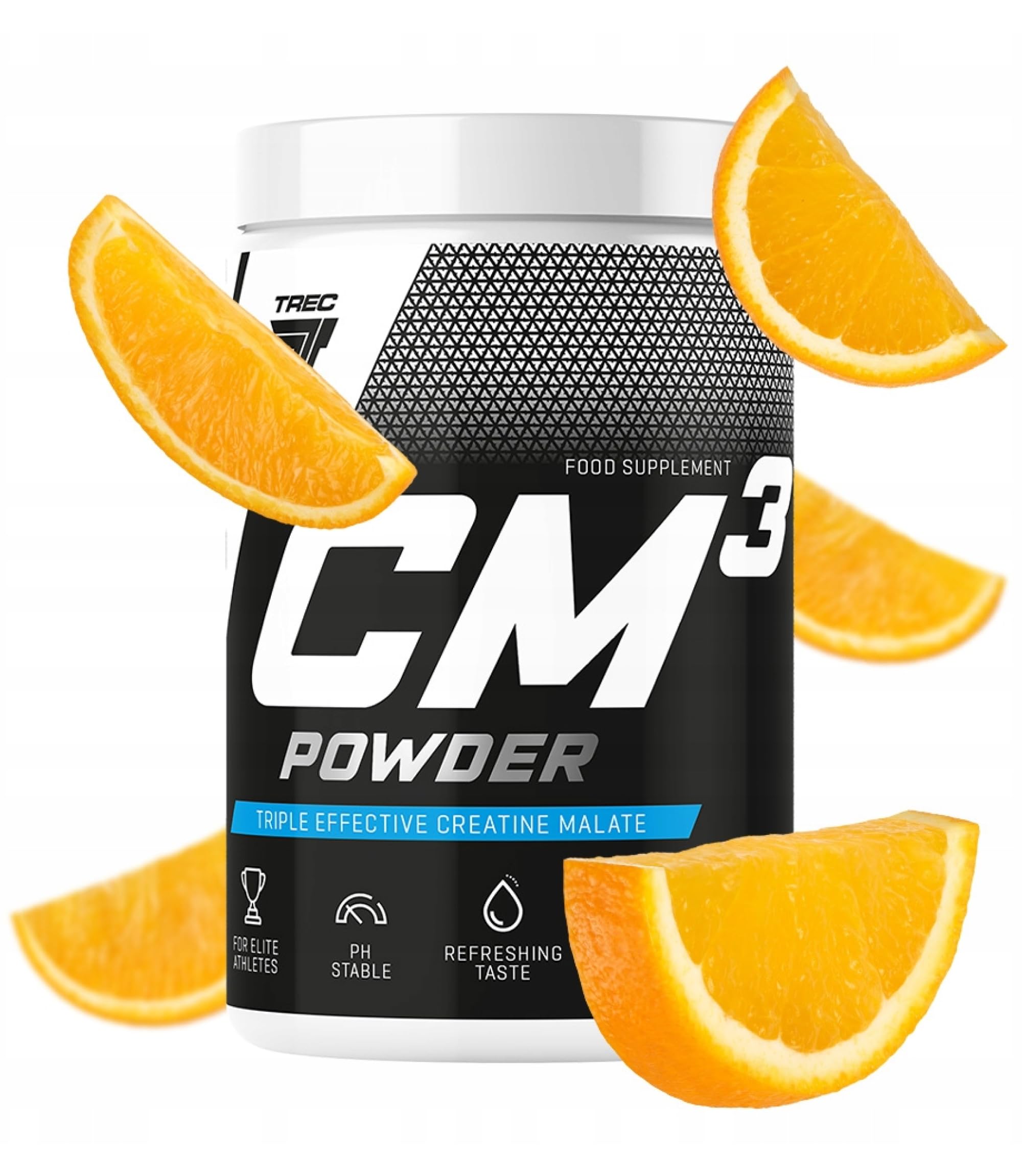 CM3 Tri-Creatine Malate Powder 500g - Orange - Enhance Performance and Muscle Power - Boost Your Workout Results