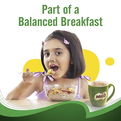 Miniatura 4 de NESTLÉ MILO - Mezcla de bebidas de malta de chocolate lata de 33 libras 33lbs  Bebida energética en polvo fortificado