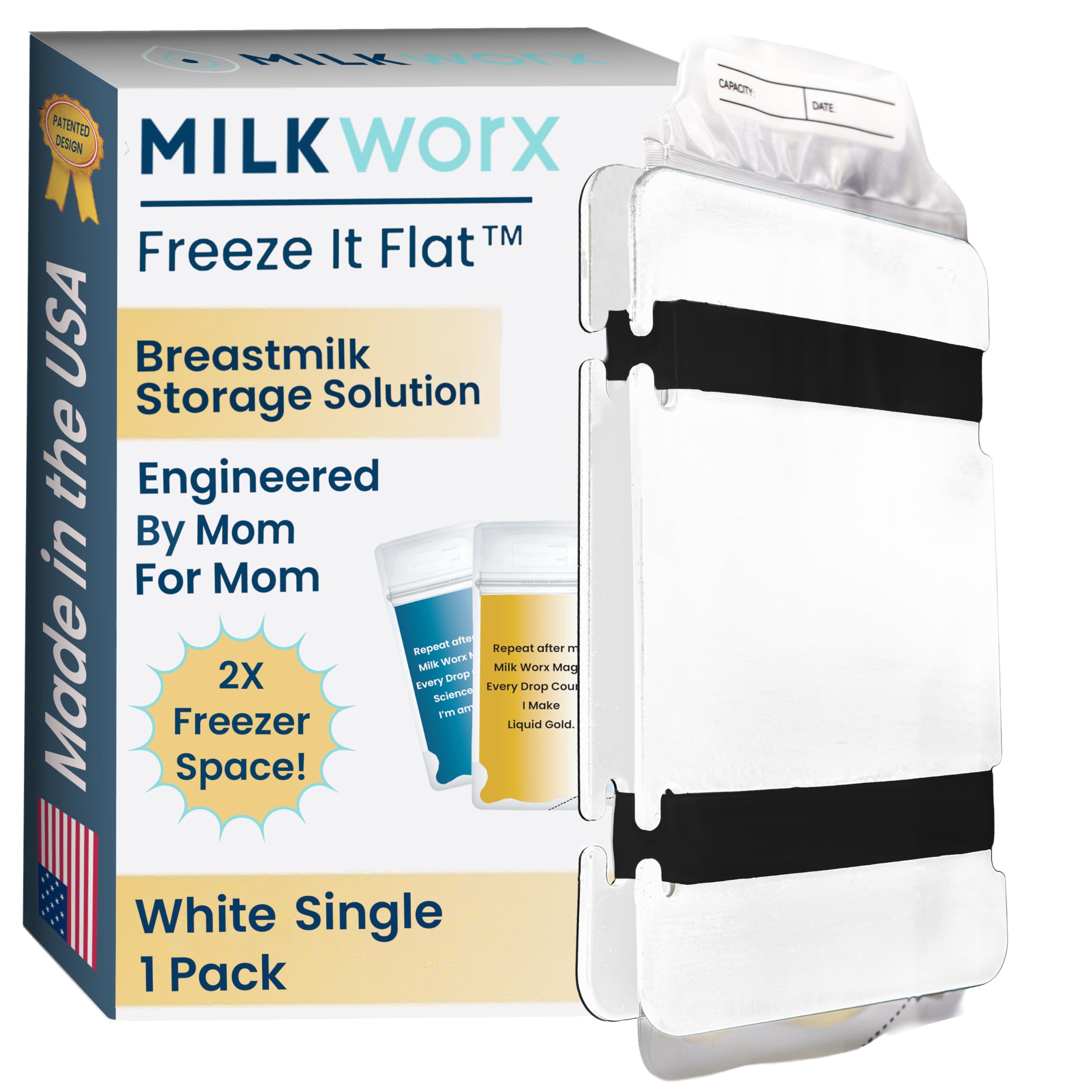 Amazon.com : MILKWORX Freeze It Flat Breastmilk Freezer Storage