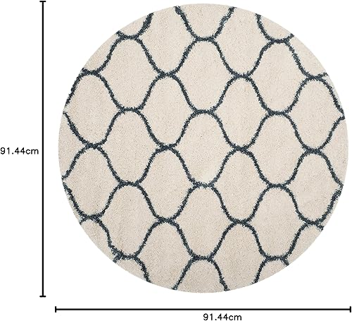 Miniatura 9 de Safavieh Hudson Shag Collection Tapete marroquí, patrón conopial, no desprende pelusa, para salahabitacióncomedorentrada, afelpado, grosor 2 pulg, 5