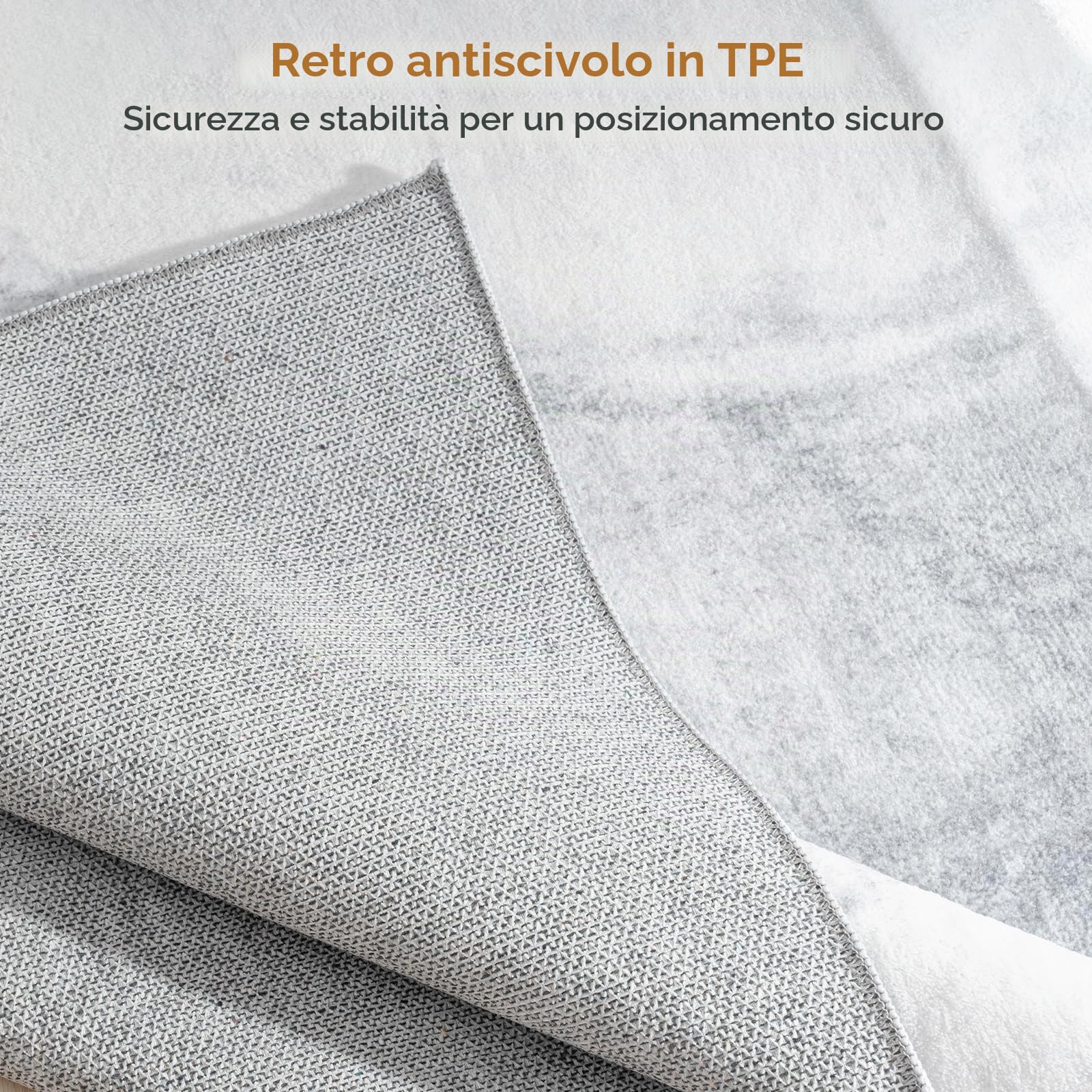 Vamcheer Tappeto da Soggiorno 240 × 340 cm, Pelo Corto, Lavabile | Antiscivolo, Tappeto Moderno Effetto Cashmere, Super Morbido, per Camera da Letto, Studio e Ufficio,Grigio Chiaro