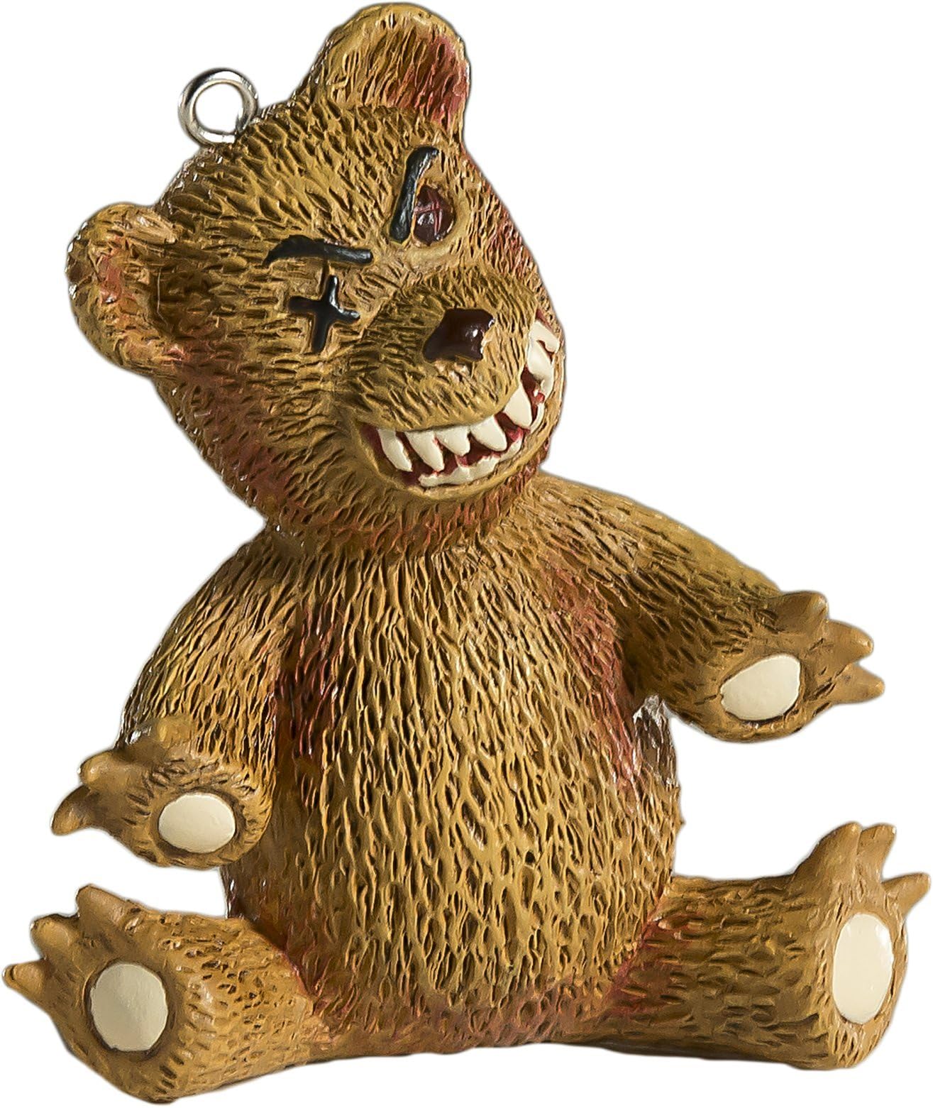 Creepy Teddy Bear Horror Ornament - Scary Prop and Decoration for Halloween, Christmas, Parties and Events - By HorrorNaments