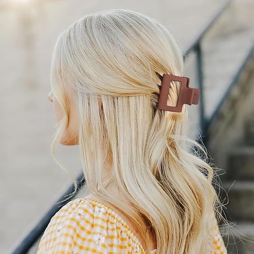 Miniatura 4 de Paquete de 12 pinzas de pelo pequeñas de 2 pulgadas para mujeres y niñas, cabello fino, pinzas cuadradas mate de sujeción fuerte