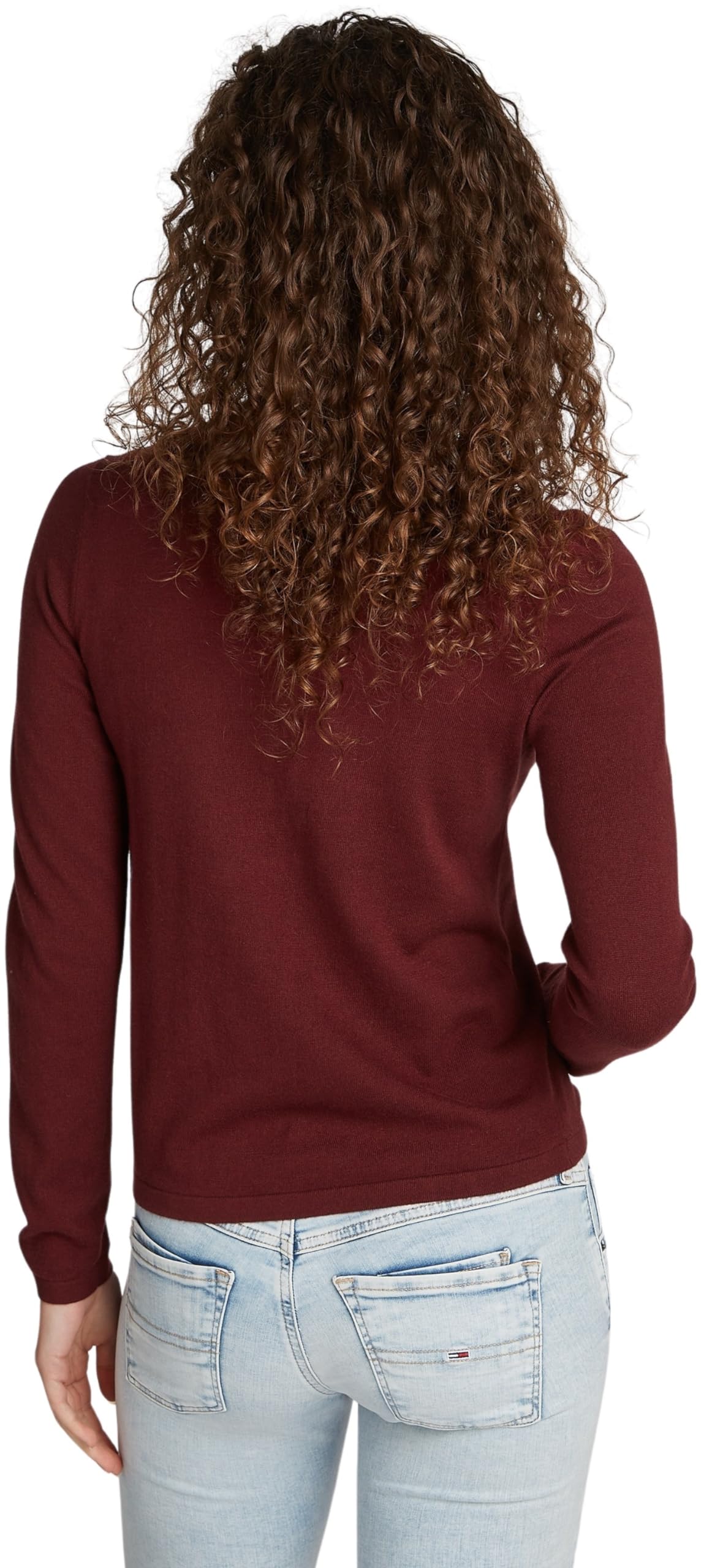 Tommy Jeans Damen Langarmshirt Essential Mock-Kragen
