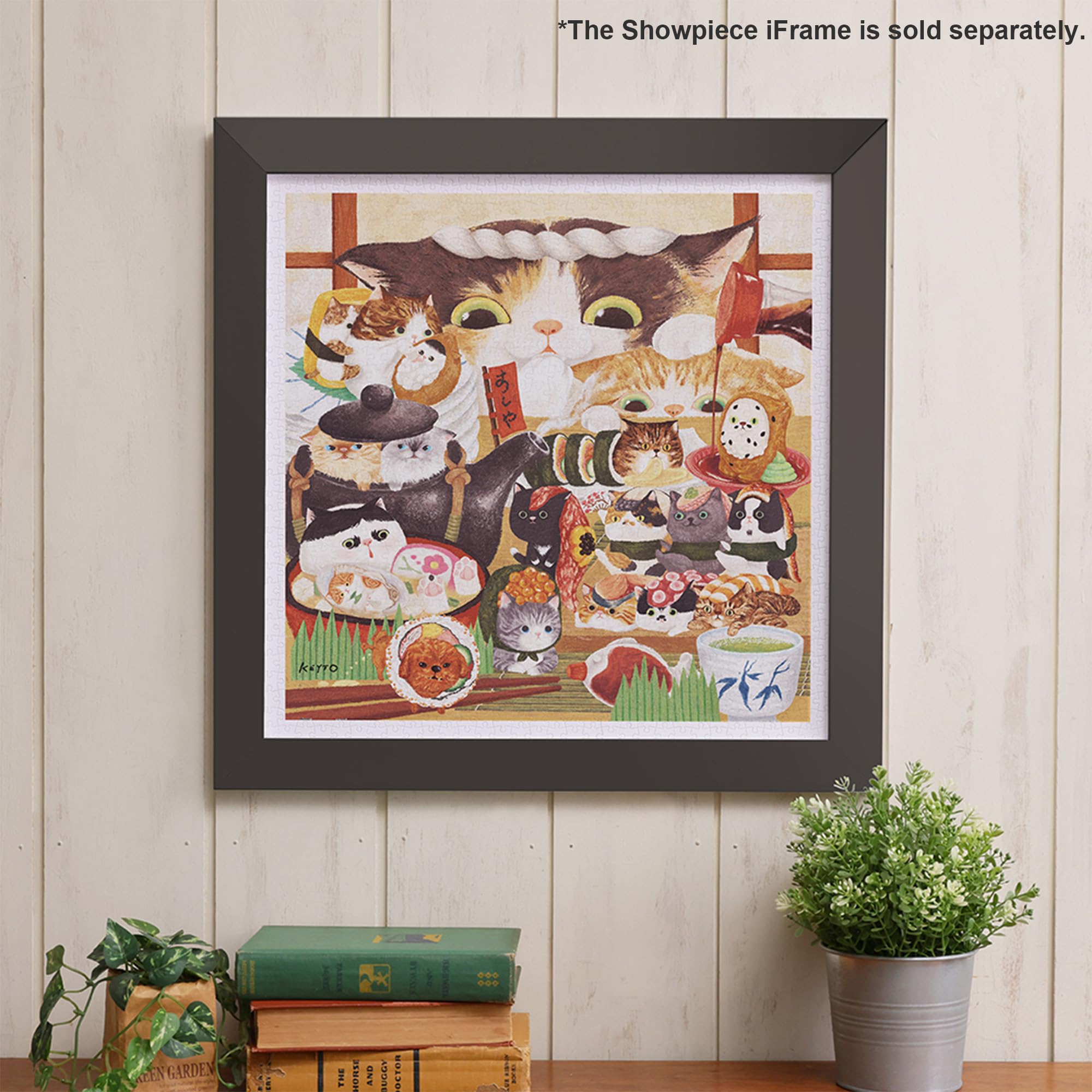 Pintoo 900-Piece Jigsaw Puzzle For Adults | Cat Sushi Shop Art | Plastic Pieces, Zero Dust, Easy Storage