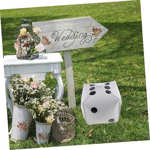 Miniatura 8 de jojofuny 10 piezas de película blanca de papel de aluminio grande para cumpleaños, decoraciones grandes, fiesta, noche, cuadrado, globos gigantes,