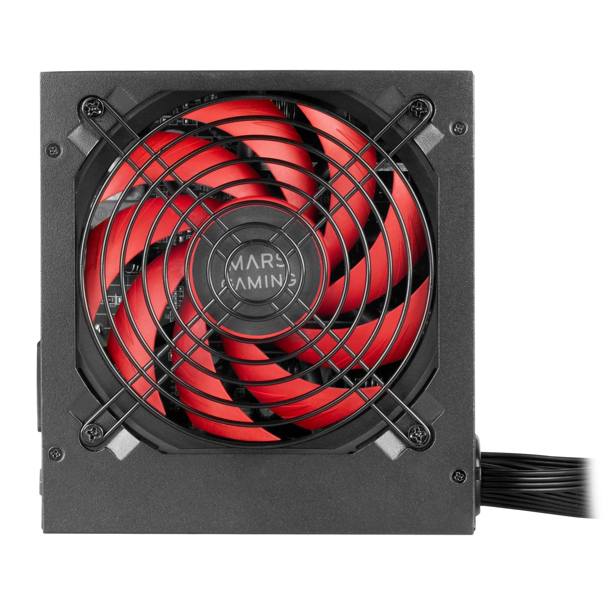Mars Gaming MPIII650 Alimentation ATX 650W, 80 Plus Bronze, Noir | Garantie 5 Ans, Certification 80Plus Bronze, Efficacité 86 %, APFC, Ventilateur FDB 120mm AI-RPM, DC-DC et SMD