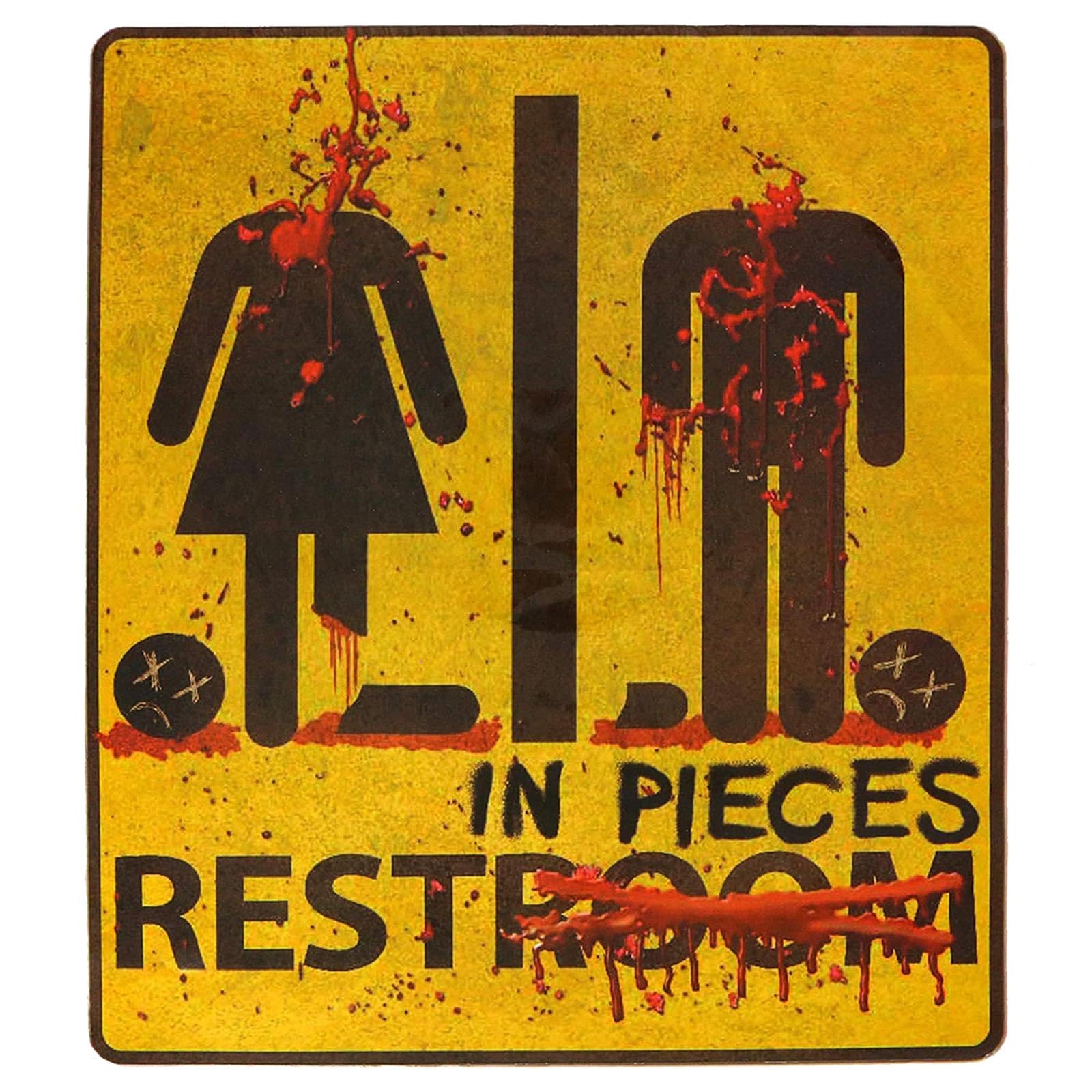 Halloween Toilet Decal Door Horror Stickers Create A Haunted House And Performances Prop With Materials
