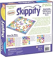 Vista 9 de MindWare Skippity – Jump-and-Capture Board Game for 2 to 4 Players – Twist on Checkers – 100pc – Fun for Kids & Adults, Ages 5+