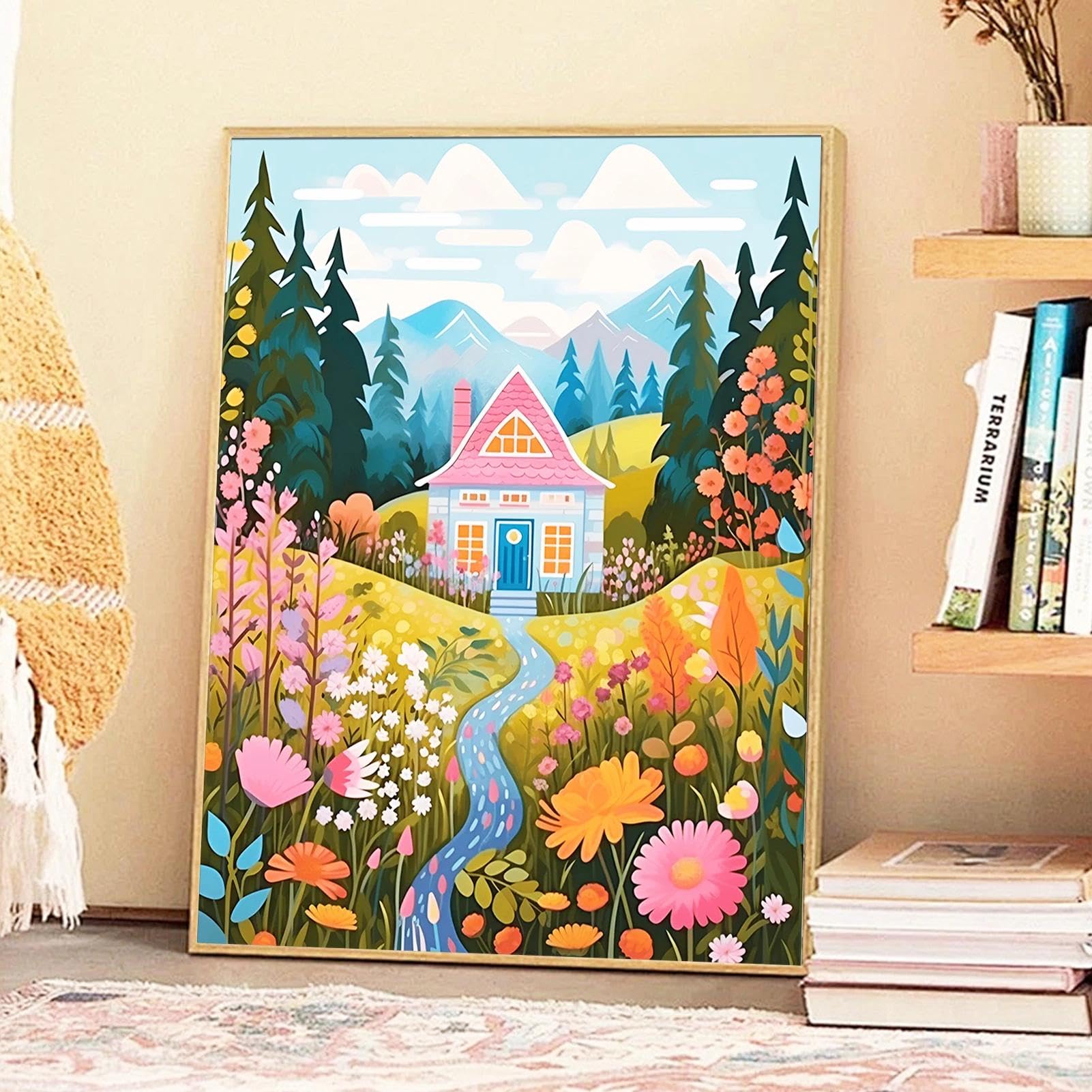 YALKIN Paint by Numbers Kits for Adults Painting by Number Kits On Canvas,Without Frame DIY Color Oil Painting Acrylic Paints,Home Wall Decor 16x20in/40x50cm - Image 3