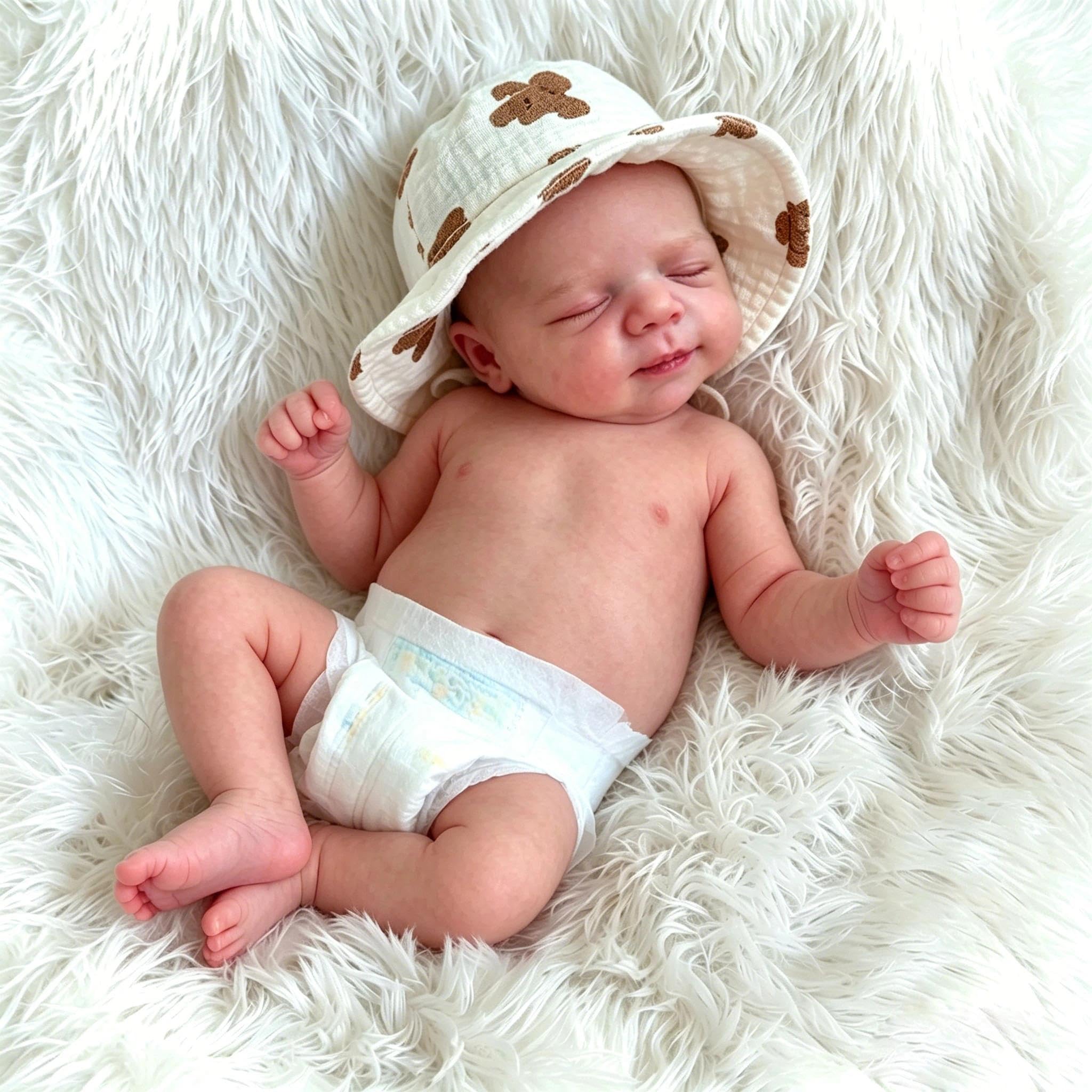Anano Reborn Baby Dolls Silicone Full Body-12 In Realistic Babys Doll Girl, Platinum Liquid Silicone Baby Doll, Washable Real Life Babys Reborn Dolls Anatomically Correct Girl