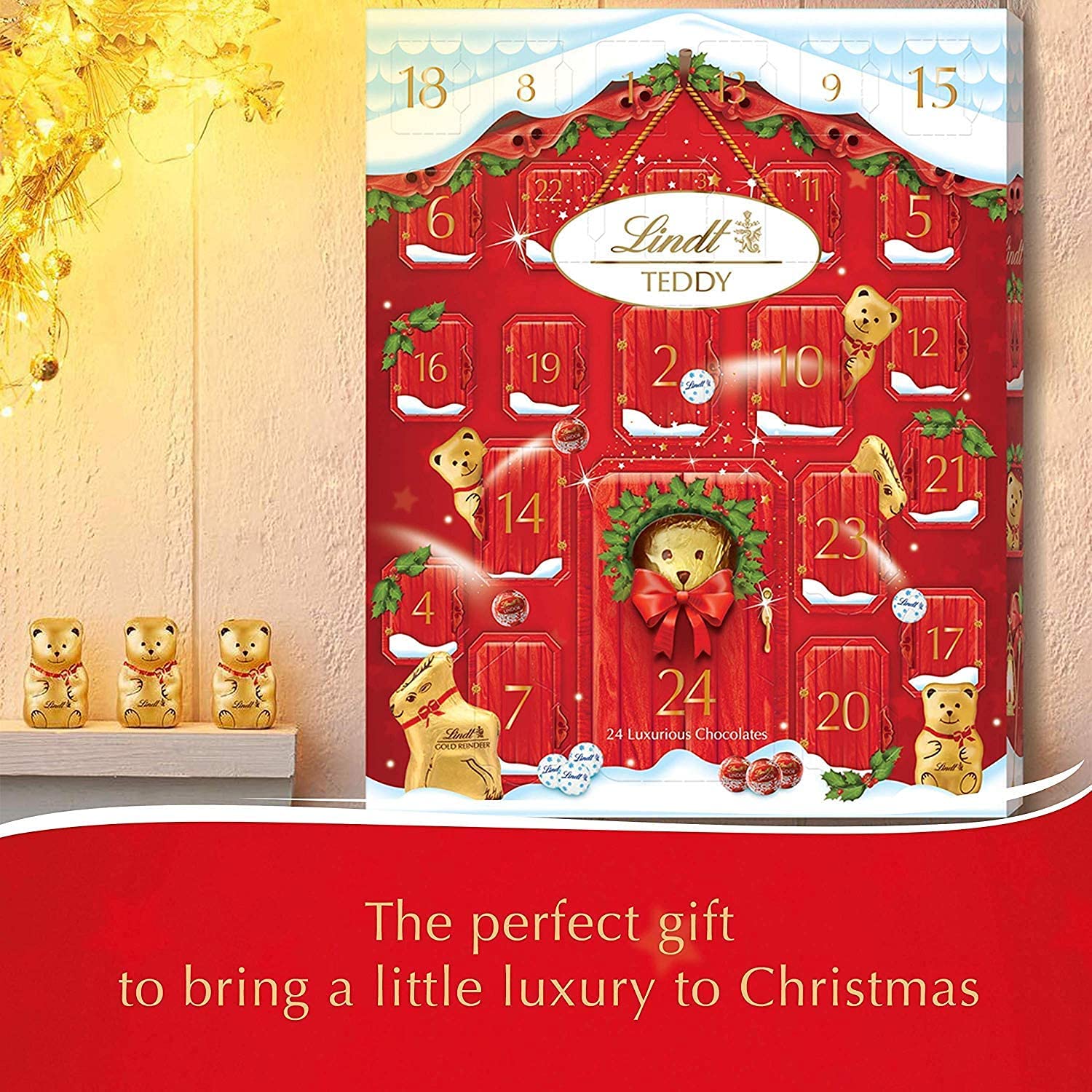 Lindt Bear Calendario dell'Avvento 250g - Confezione da 2