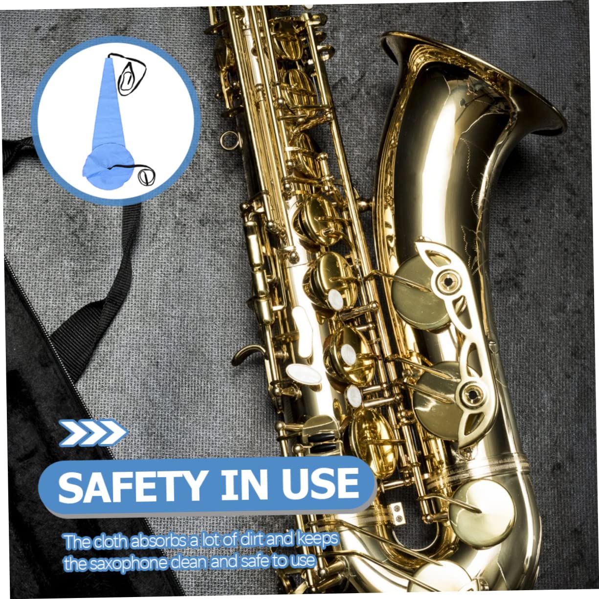VICASKY 4piezas Paño De Limpieza Para Saxofón y Clarinete Herramienta Interior De Limpieza Accesorio Duradero y Para Instrumentos Musicales