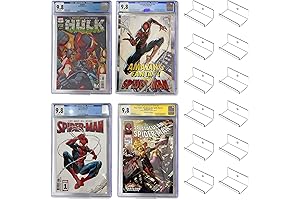 12 Clear Comic Book Display Wall Mount Shelves