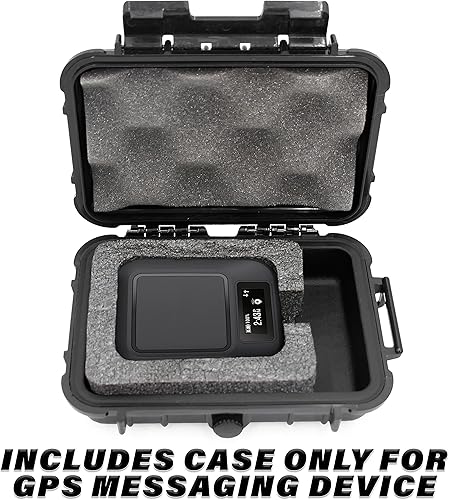Miniatura 3 de CASEMATIX Funda de viaje compatible con GPS Garmin inReach Messenger Satellite Communicator y accesorios en una carcasa resistente e impermeable,