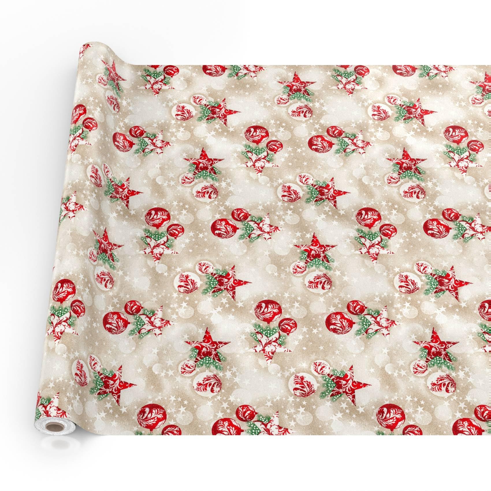 Mantel de tela textil lavable, mantel de algodón y poliéster, 500 x 140 cm (5 m), para interior y exterior