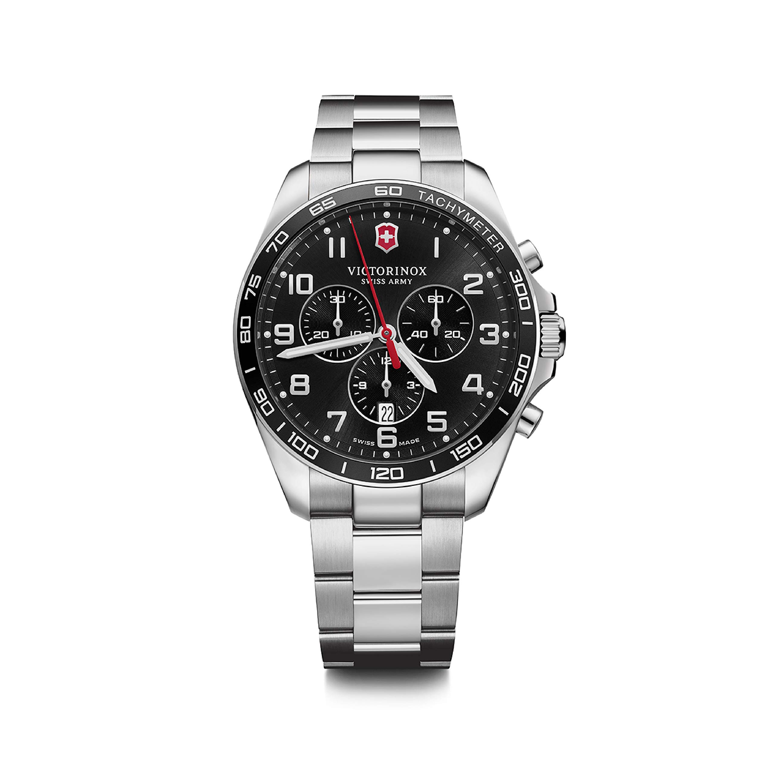 Victorinox Swiss Analog Watch for Men - Black Dial with Stainless Steel Bracelet, Stylish Wrist Watch for Business and Casual Wear - FieldForce Classic Chrono (42 mm) (B08BPFK7P1) Amazon Price History, Amazon Price Tracker